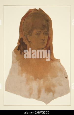 Bozzetti per “incoronazione di Edoardo VII”: 2 teste femmina. Artista: Edwin Austin Abbey, americano, 1852–1911, M.A. (HON.) 1897 Foto Stock