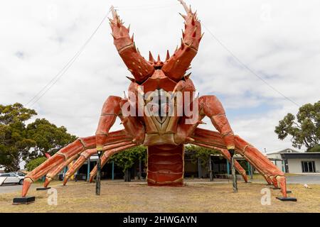 L'icona turistica la grande aragosta situata a Kingston South Australia il 18th 2022 febbraio Foto Stock