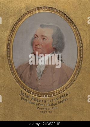 John Adams (1735-1826), LL.D. 1788. Artista: John Trumbull, americano, 1756–1843 Foto Stock
