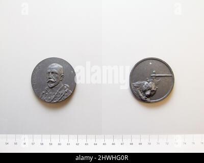 Medaglia di ferro dell'arciduca Giuseppe Agosto dall'Austria. Oggetto: Joseph August, Arciduca d'Austria, 1872–1962 artista: R. Bachmann Foto Stock