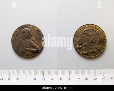 Medaglia dell'Ammiraglio Vernon. Onorato: Ammiraglio Edward Vernon, britannico, 1684–1757 Foto Stock