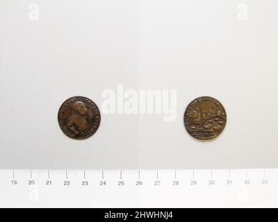 Medaglia di Ammiraglio Boscowen e Louisburg catturati.. Honorand: Ammiraglio Boscowen Foto Stock