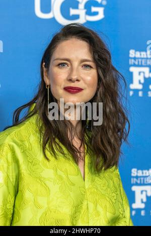 Santa Barbara, Stati Uniti. 05th Mar 2022. Arrivi di tappeti rossi, Caitriona Balfe (Belfast). Il Festival Internazionale del Cinema di Santa Barbara del 37th onora Caitriona Balfe (Belfast), Ariana DeBose (West Side Story), Alana Haim (licorice Pizza), Ciarán Hinds (Belfast), Emilia Jones (CODA), Troy Kotsur (CODA), Simon Rex (Red Rocket), E Saniyya Sidney (King Richard) con il Virtuosos Award all'Arlington Theatre di Santa Barbara, California, 5 marzo 2022. (Foto di Rod Rolle/Sipa USA) Credit: Sipa USA/Alamy Live News Foto Stock