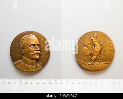 Medaglia di maresciallo Foch dalla Francia. Mint: Paris Artist: Jules Prosper Joseph Marie Edmond Legastelois, French, 1855–1931 Foto Stock