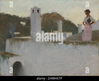 Vista di Capri. Artista: John Singer Sargent, americano, nato in Italia, 1856–1925, LL.D. 1916 Foto Stock