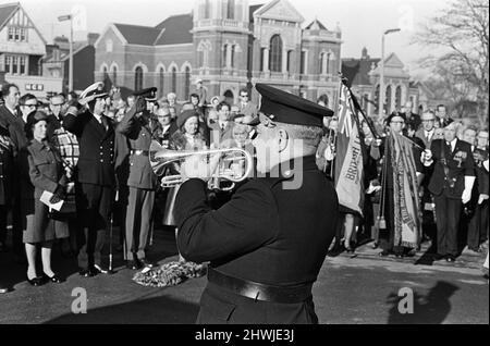 Domenica del ricordo, Middlesbrough. 11th novembre 1973. Foto Stock