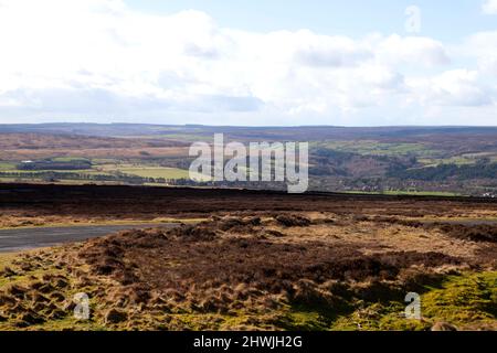 La campagna di Goathland nel cuore del North York Moors National Park, Yorkshire, Regno Unito Foto Stock