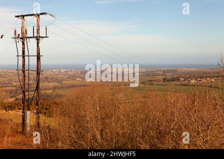 La campagna di Goathland nel cuore del North York Moors National Park, Yorkshire, Regno Unito Foto Stock