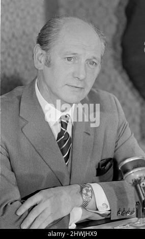 Primo ministro della Repubblica d'Irlanda Jack Lynch durante la campagna elettorale irlandese. 19th febbraio 1973. Foto Stock