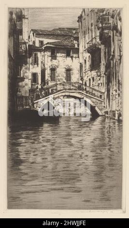 Canale Osmarin. Artista: Mortimer Menpes, inglese, 1855–1938 Foto Stock