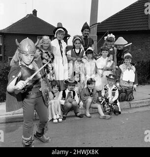 Skelton e Brotton carnevale, North Yorkshire. 1971. Foto Stock