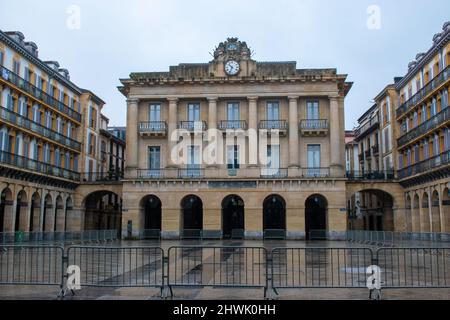 La Plaza de la Constitucion a San Sebastian (Donostia) - Spagna Foto Stock