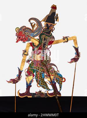 Shadow Puppet (Wayang Kulit) di Bima. Creatore: Ki Enthus Susmono, indonesiano, 1966–2018 Foto Stock