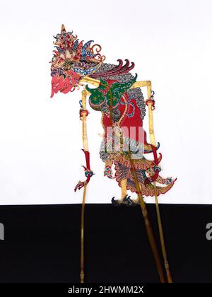 Shadow Puppet (Wayang Kulit) di Arimbi. Creatore: Ki Enthus Susmono, indonesiano, 1966–2018 Foto Stock