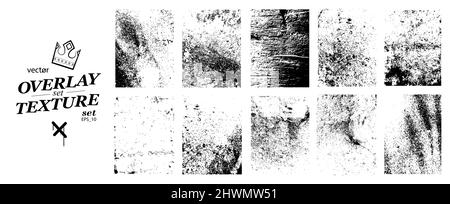 Texture addolorato meglio sovrappieno impostata per lo sfondo Illustrazione Vettoriale