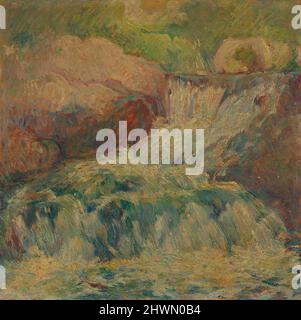 Cascata. Artista: John Henry Twachtman, americano, 1853–1902 Foto Stock