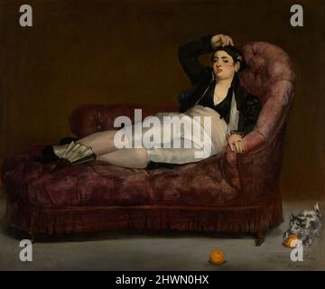 Giovane donna reclinata in costume spagnolo. Artista: Édouard Manet, francese, 1832–1883 Foto Stock