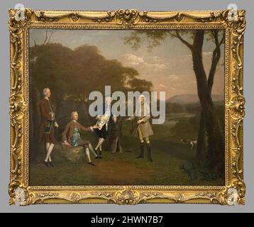 Boldero Fratelli di Cornborough, Yorkshire. Artista: Arthur Devis, inglese, 1712–1787 Foto Stock