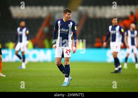 MKM Stadium, Hull, Inghilterra - 5th marzo 2022 Taylor Gardner-Hickman (29) di West Bromwich - durante la partita Hull City contro West Bromwich Albion, EFL Championship 2021/22 MKM Stadium, Hull, Inghilterra - 5th marzo 2022 Credit: Arthur Haigh/WhiteRosePhotos/Alamy Live News Foto Stock