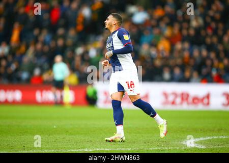 MKM Stadium, Hull, Inghilterra - 5th marzo 2022 Karlan Grant (18) di West Bromwich - durante la partita Hull City contro West Bromwich Albion, EFL Championship 2021/22 MKM Stadium, Hull, Inghilterra - 5th marzo 2022 Credit: Arthur Haigh/WhiteRosePhotos/Alamy Live News Foto Stock