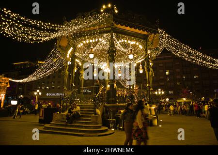 Festa della luce centro storico di Guadalajara Foto Stock