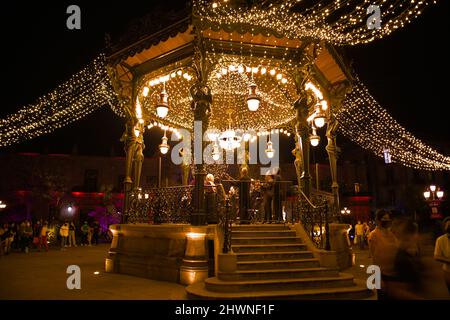 Festa della luce centro storico di Guadalajara Foto Stock