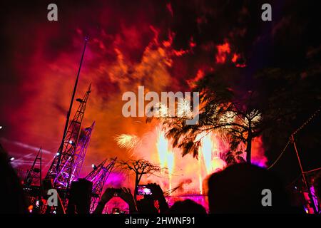 Festa della luce centro storico di Guadalajara Foto Stock