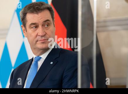 Wien, Austria. 24th Feb 2022. Markus Söder (CSU), primo Ministro della Baviera- Credit: Sven Hoppe/dpa/Archivbild/dpa/Alamy Live News Foto Stock