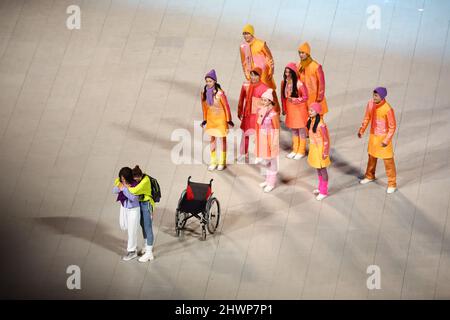 General view, 4 MARZO 2022 : Pechino 2022 Paralimpico Winter Games cerimonia di apertura al National Stadium di Pechino, Cina. (Foto di Yohei Osada/AFLO SPORT) Foto Stock