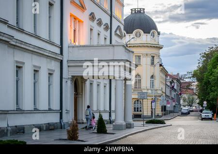 Vita di strada nella città di Sofia nel maggio 2019. Bulgaria. Foto Stock