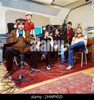 La colonna sonora della nostra vita nel loro studio di registrazione Gothenburg, Svezia. 28th aprile 2004. Foto Stock