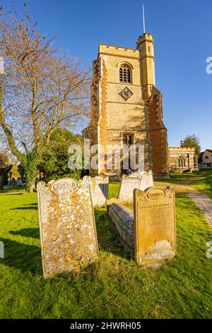 La chiesa di Santa Maria e San Lorenzo Grande Waltham Essex Foto Stock