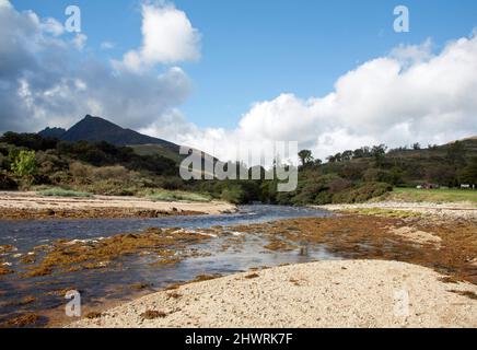 Caisteal Abhail visto da vicino Nord Sannox l'isola di Arran Nord Ayrshire Scozia Foto Stock