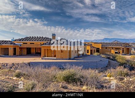 Grande Custom Home in costruzione a Scottsdale AZ Foto Stock