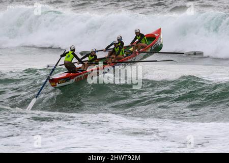 Cronulla Beach, Sydney, Australia - 20 febbraio 2022: Australian Surf Life Saving Championship Foto Stock