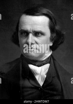 Ritratto del candidato presidenziale americano, Stephen A Douglas (1813-1861) di Matthew Brady, c.. 1850-52 Foto Stock