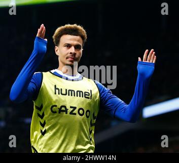 Londra, Regno Unito. 07th Mar 2022. LONDRA, Inghilterra - MARZO 07: DELE all of Everton durante la Premier League tra Tottenham Hotspur ed Everton allo stadio Tottenham Hotspur, Londra, Inghilterra il 07th Marzo 2022 Credit: Action Foto Sport/Alamy Live News Foto Stock