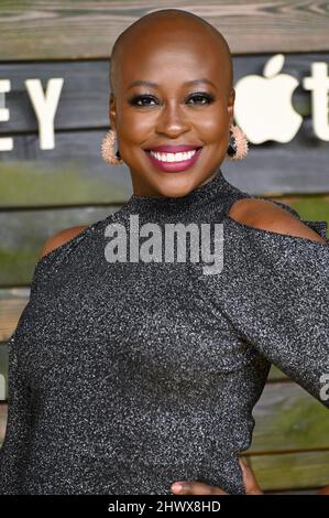 Los Angeles, Stati Uniti. 07th Mar 2022. LOS ANGELES, STATI UNITI. 07 marzo 2022: Christine Horn alla prima per Apple TV 'The Last Days of Tolomy Grey' al Village Theatre di Westwood. Picture Credit: Paul Smith/Alamy Live News Foto Stock