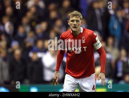 Nottingham, Regno Unito. 07th Mar 2022. Joe Worrall (NF) alla foresta di Nottingham contro Huddersfield Town, partita di round della fa Cup degli Emirati 5th, al City Ground, Nottingham, Notts. Credit: Paul Marriott/Alamy Live News Foto Stock