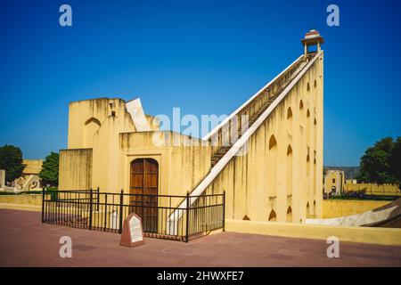 La meridiana di Jantar Mantar a Jaipur in rajasthan, india Foto Stock