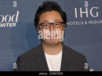 Teruhisa Yamamoto arriva alla serata Oscar Nominees di Hollywood Reporter tenutasi a Spago a Beverly Hills, CA lunedì 7 marzo 2022. (Foto di Sthanlee B. Mirador/Sipa USA) Foto Stock