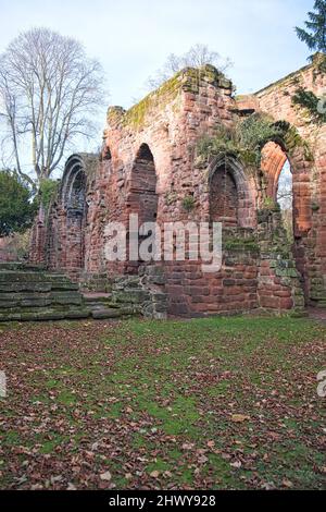 Le rovine della Chiesa di San Giovanni, Chester, Foto Stock