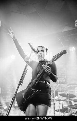 Halestorm - una serata con Halestorm - Set elettrico - Barrowland Glasgow 7th marzo 2022 Foto Stock