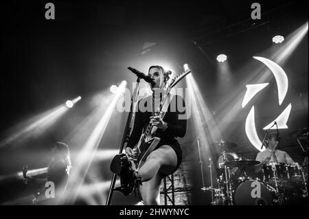 Halestorm - una serata con Halestorm - Set elettrico - Barrowland Glasgow 7th marzo 2022 Foto Stock