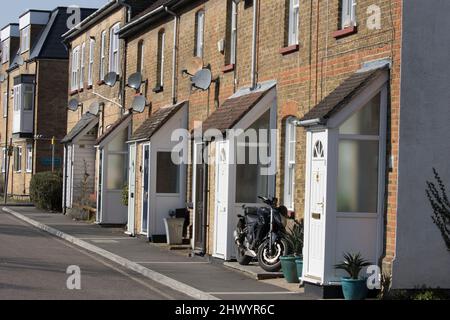 Cottage Market Street Old Harlow Essex Foto Stock