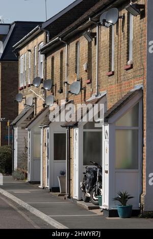 Cottage Market Street Old Harlow Essex Foto Stock