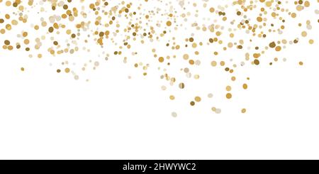 disegno vettoriale eps sfondo senza cuciture con confetti color oro per matrimoni e feste in sylvester Illustrazione Vettoriale