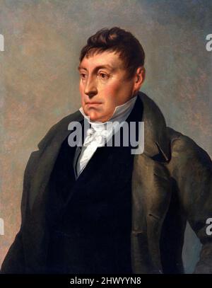 Marquis de Lafayette. Ritratto del generale americano della guerra rivoluzionaria, Marie-Joseph Paul Yves Roch Gilbert du Motier, Marchese di Lafayette (1757-1834) di Ary Scheffer, olio su tela, 1822 Foto Stock