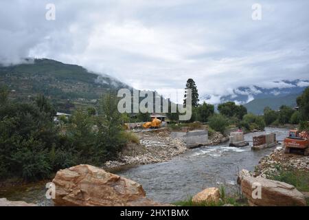 Fiume di montagna ruscello Foto Stock