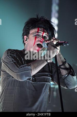 Atlanta, Georgia, Stati Uniti. 8th Mar 2022. Gary Numan sul palco di Gary Numan in Concerto, Variety Playhouse, Atlanta, GA 8 marzo 2022. Credit: Derek Storm/Everett Collection/Alamy Live News Foto Stock